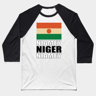 Flag of Niger Baseball T-Shirt